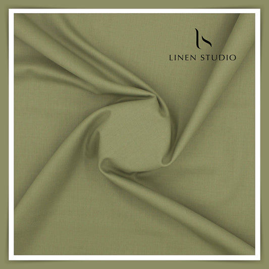 100% Wrinkle Free PW Suiting by Georgia Gullini Italy - English Green