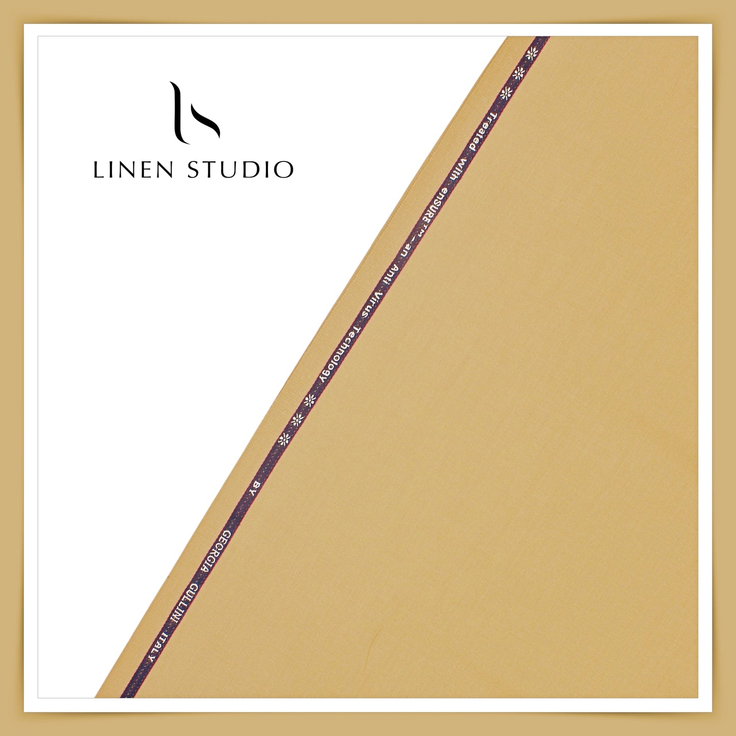 100% Wrinkle Free PW Suiting by Georgia Gullini Italy - Desert Sand