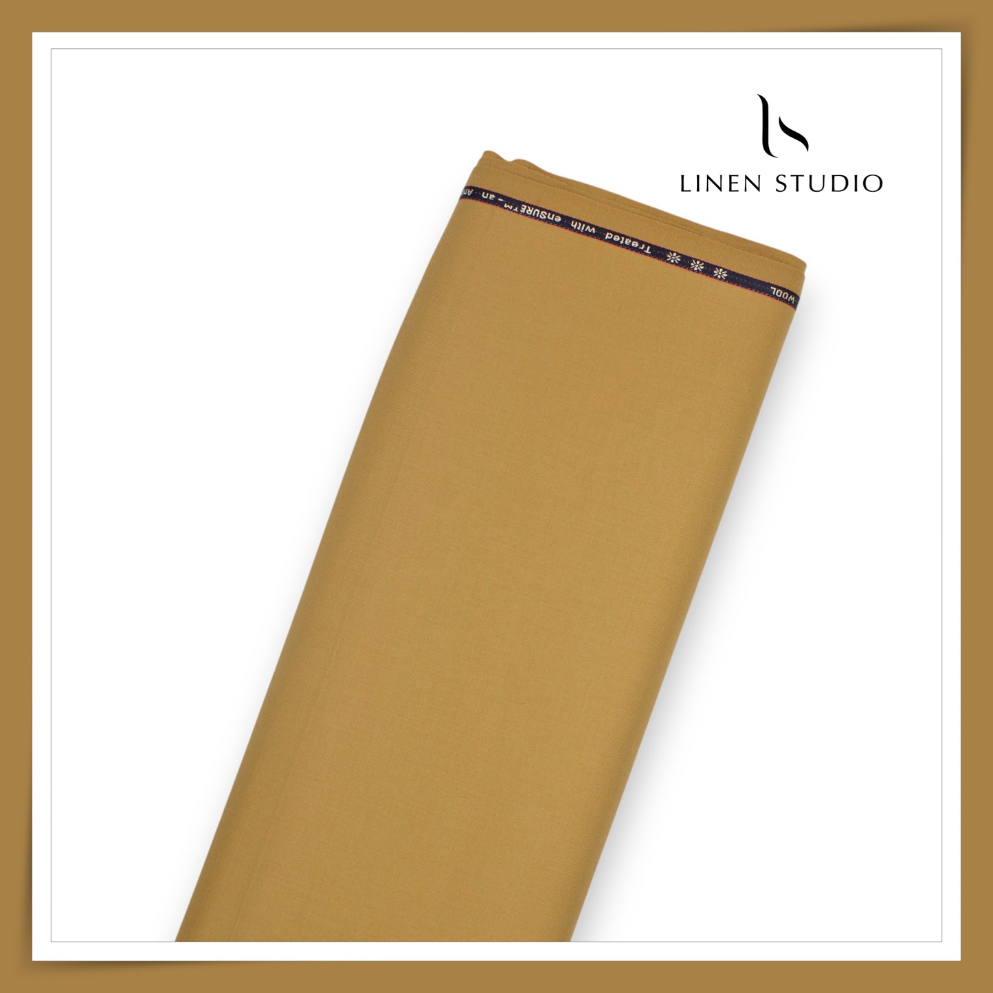 100% Wrinkle Free PW Suiting by Georgia Gullini Italy - Mocha Brown (Last few mtrs) (NEW)