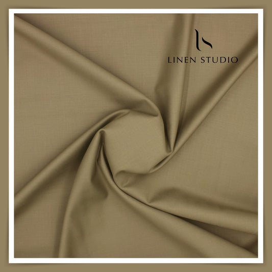 100% Wrinkle Free PV Suiting by Georgia Gullini Italy - Clay Brown