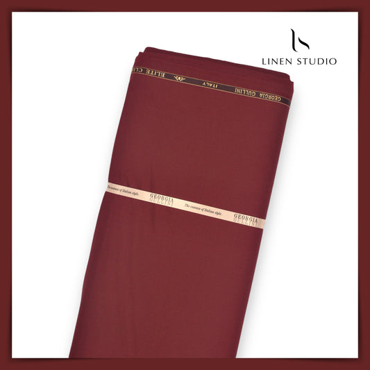 Wrinkle Free TR by Georgia Gullini Italy - Scarlet Red - Linen Studio