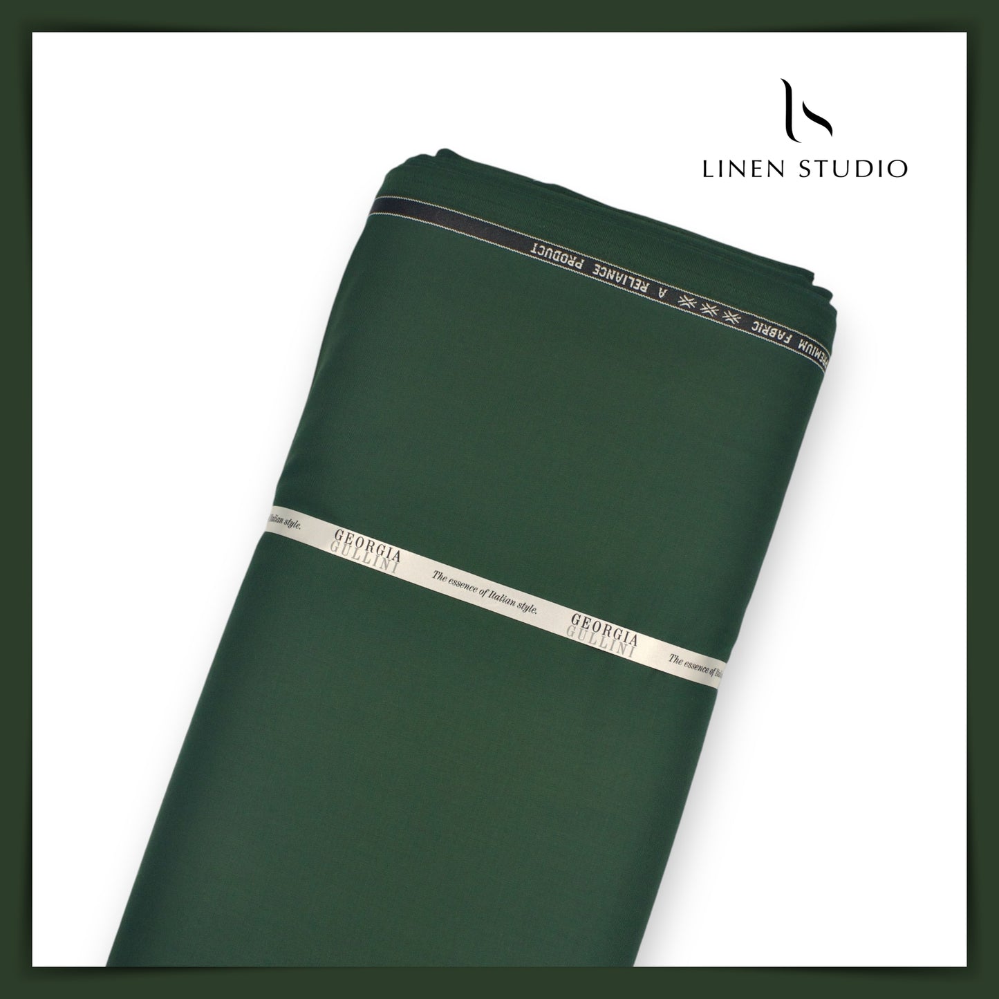Wrinkle Free TR Quality by Georgia Gullini Italy - Dark Green (60% SALE)