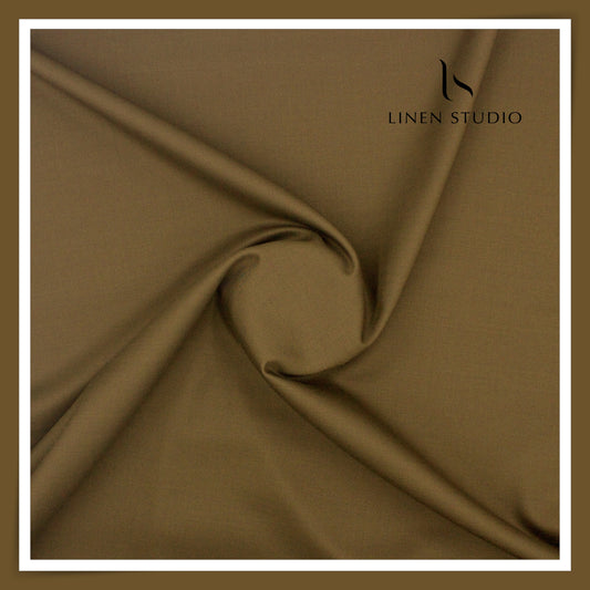 100% Wrinkle Free PW Suiting by Georgia Gullini Italy - Clay Brown (Last few mtrs) (NEW)