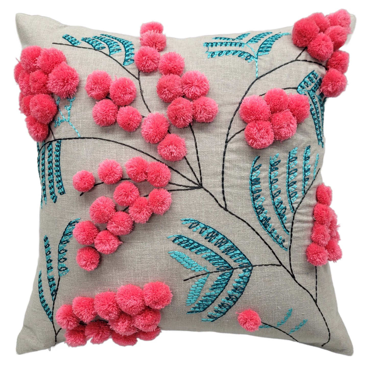 Pom Pom 16 x 16 Cushion Cover (50% SALE)