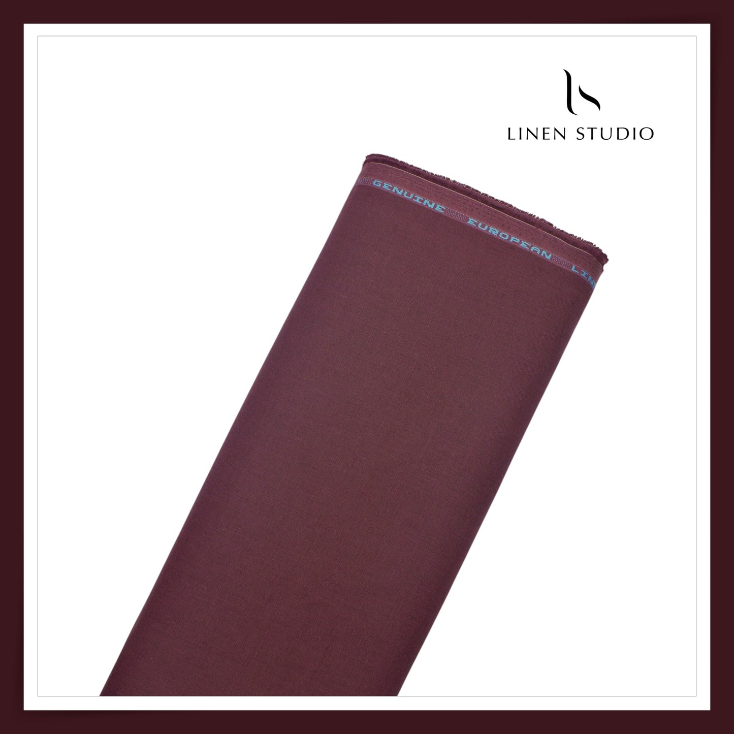 70 Lea Plain Colour Shirting by Linen Club - Dark Sienna (NEW) (Limited Stock)