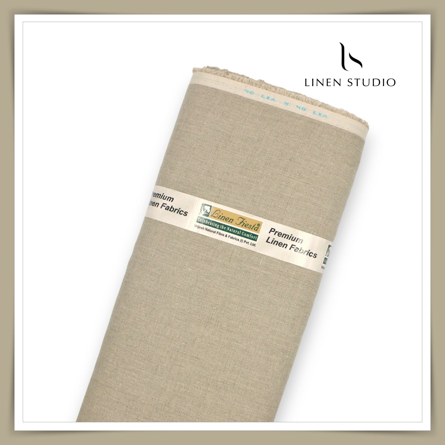 Premium Linen Suiting 40 Lea - Natural Brown (NEW)