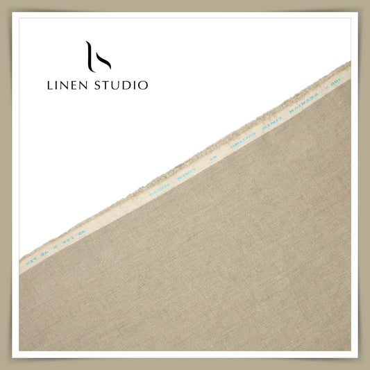 Premium Linen Suiting 40 Lea - Natural Brown (NEW)
