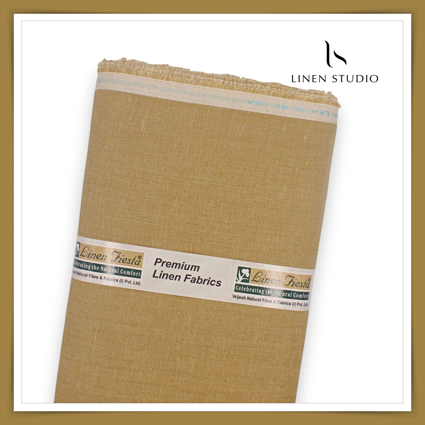 Premium Linen Suiting 40 Lea - Dark Sand (Fast Selling)