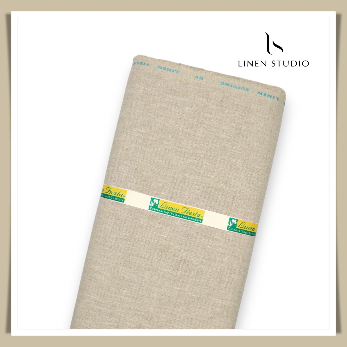 Premium Linen Suiting 40 Lea - Clay Colour - Linen Studio