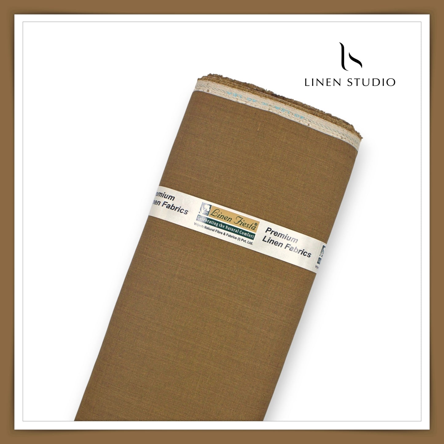 Premium Linen Suiting 40 Lea - Clay Brown (NEW)