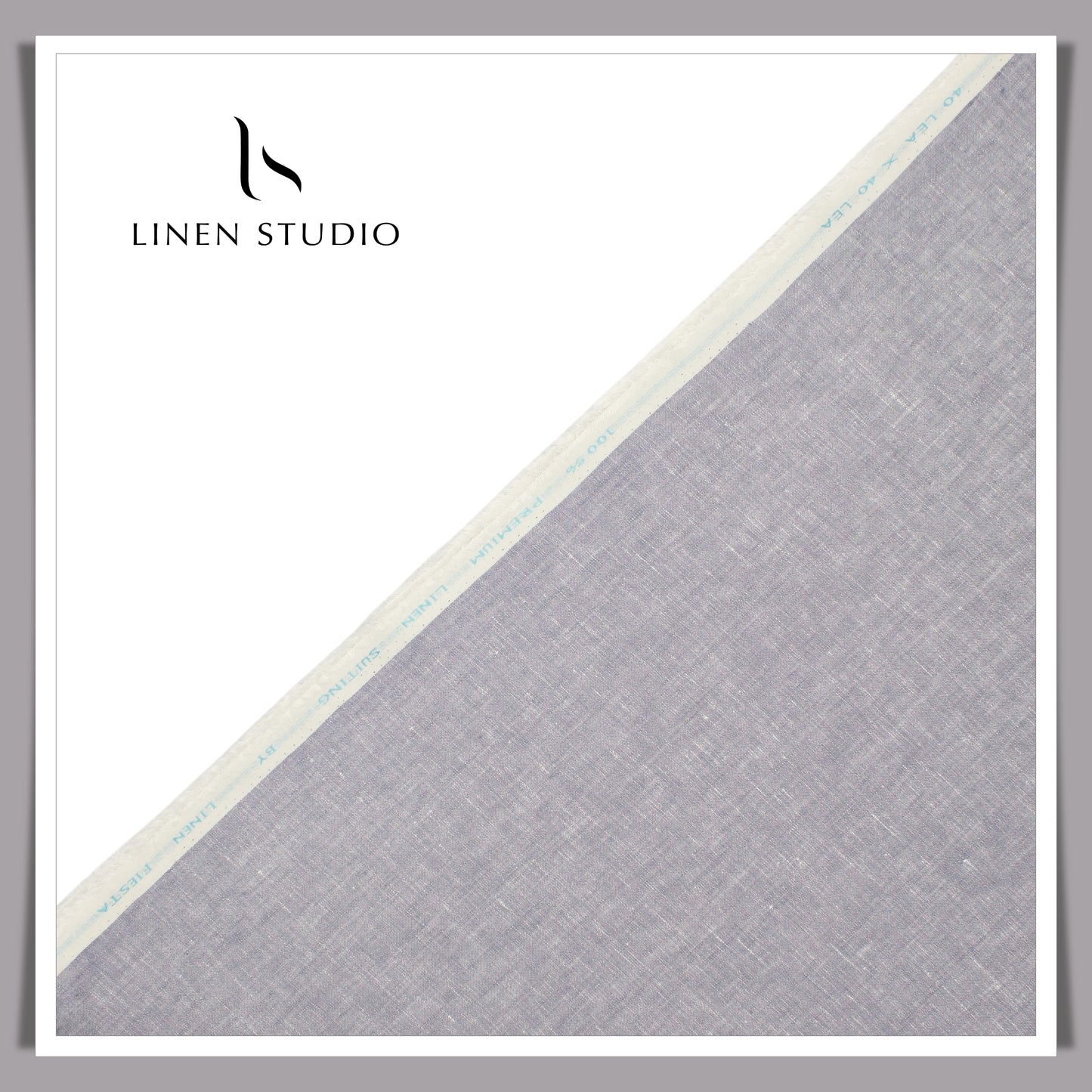 Premium Linen Suiting 40 Lea - Lavender Grey - Linen Studio