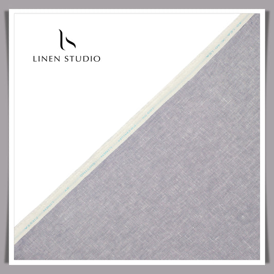 Premium Linen Suiting 40 Lea - Lavender Grey - Linen Studio