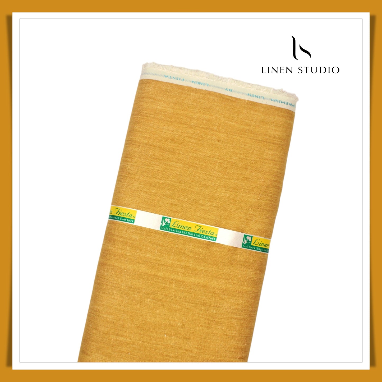 Premium Linen Suiting 60 Lea - Golden Sun - Linen Studio