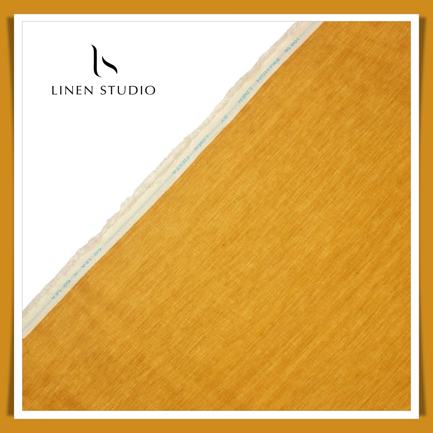 Premium Linen Suiting 60 Lea - Golden Sun - Linen Studio