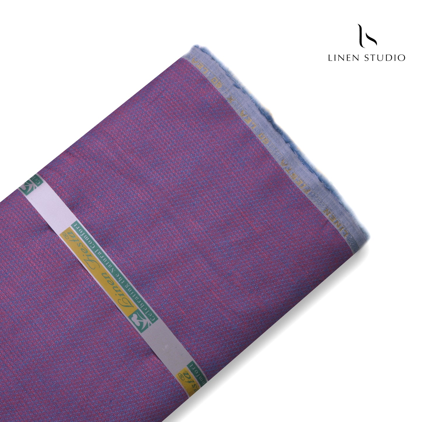 60 Lea European Linen Textured Shirting - Purlish Blue (30% SALE)