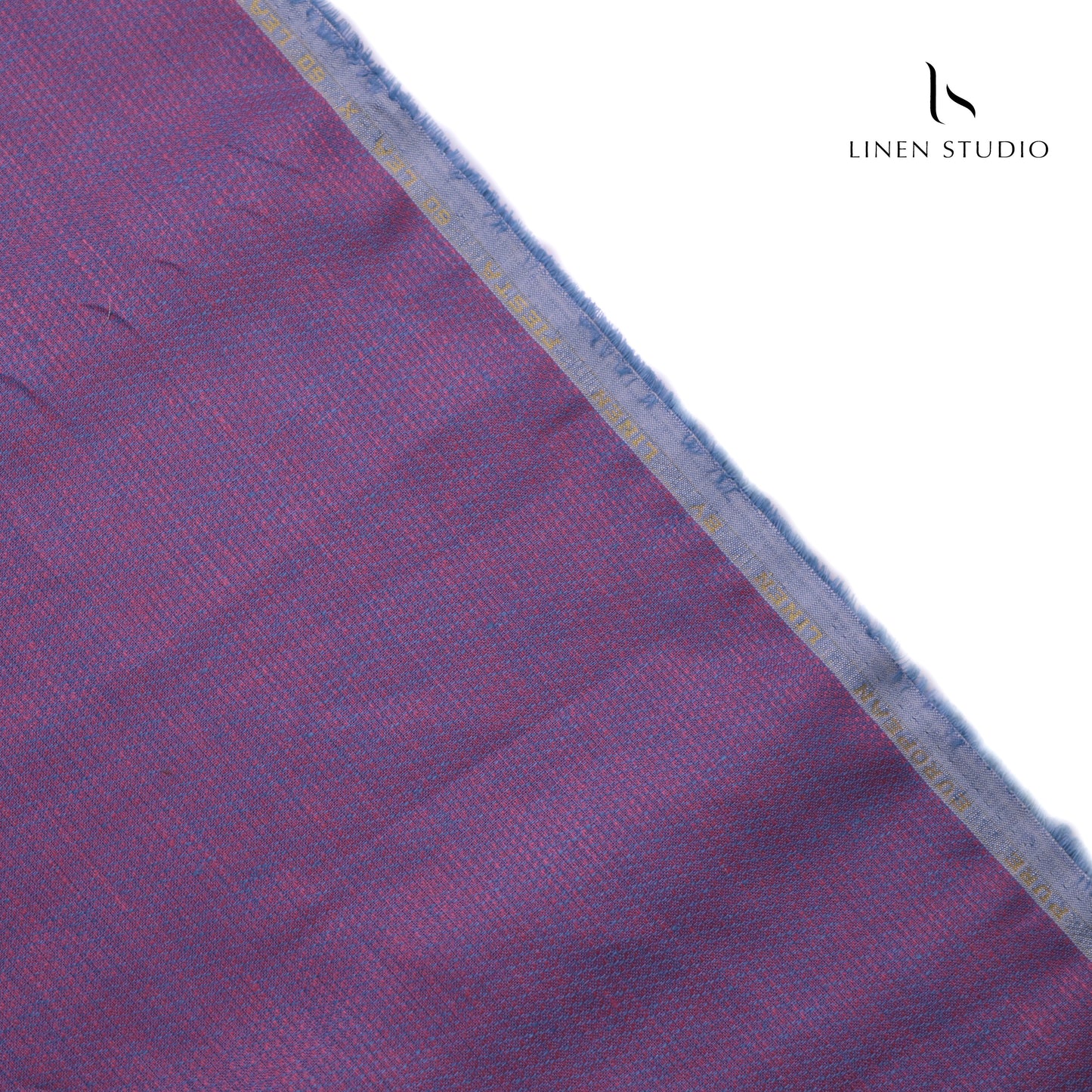 60 Lea European Linen Textured Shirting - Purlish Blue (30% SALE)