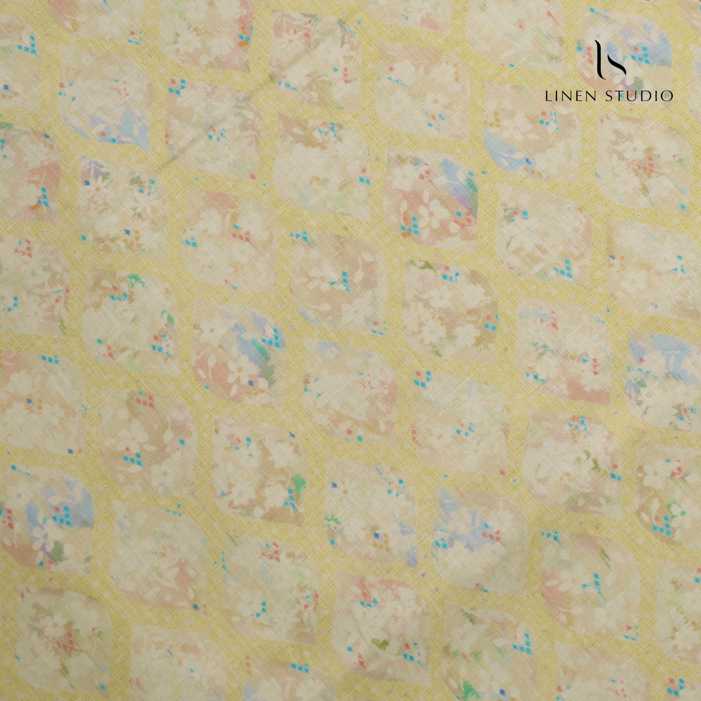 60 Lea Digital Printed Irish Linen Shirting - 0763 (30% SALE)