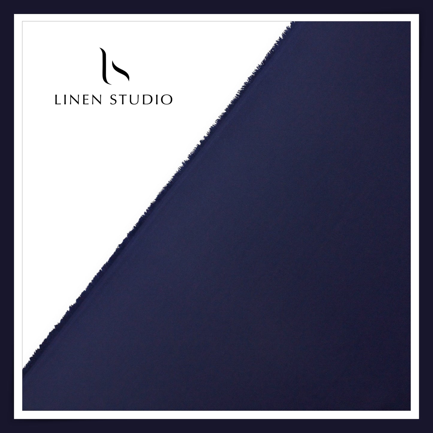 100% Wrinkle Free Poly Viscose Blended Suiting - Ebony Blue (70% SALE) (NEW)