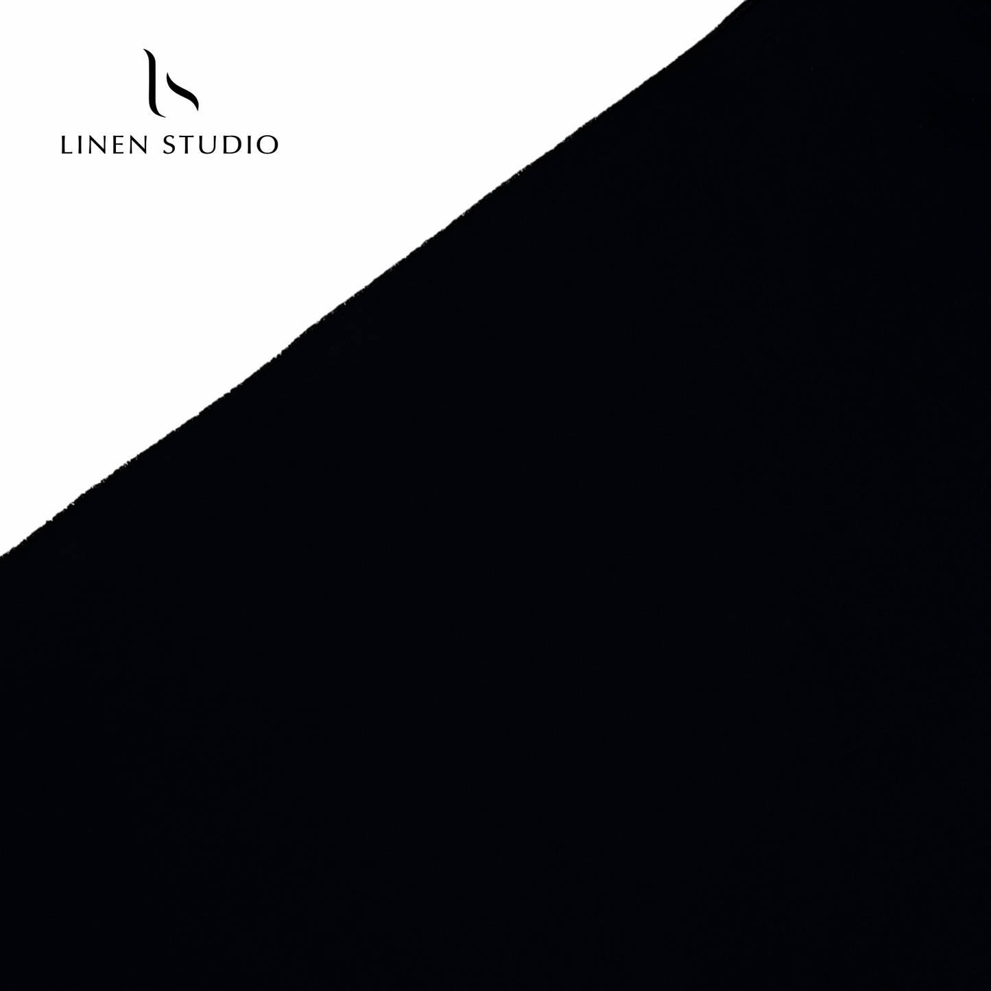 Imported Lachka with 4 Way Stretch - Jet Black - Linen Studio