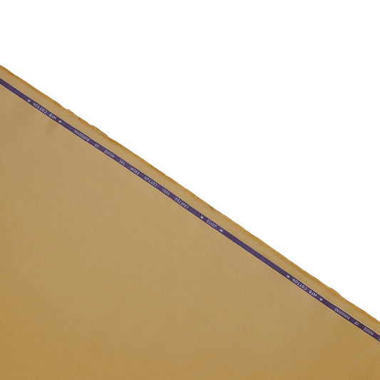 2 Ply 100% Cotton Suiting by Burgoyne Ireland - Dark Beige (Satin Finish)