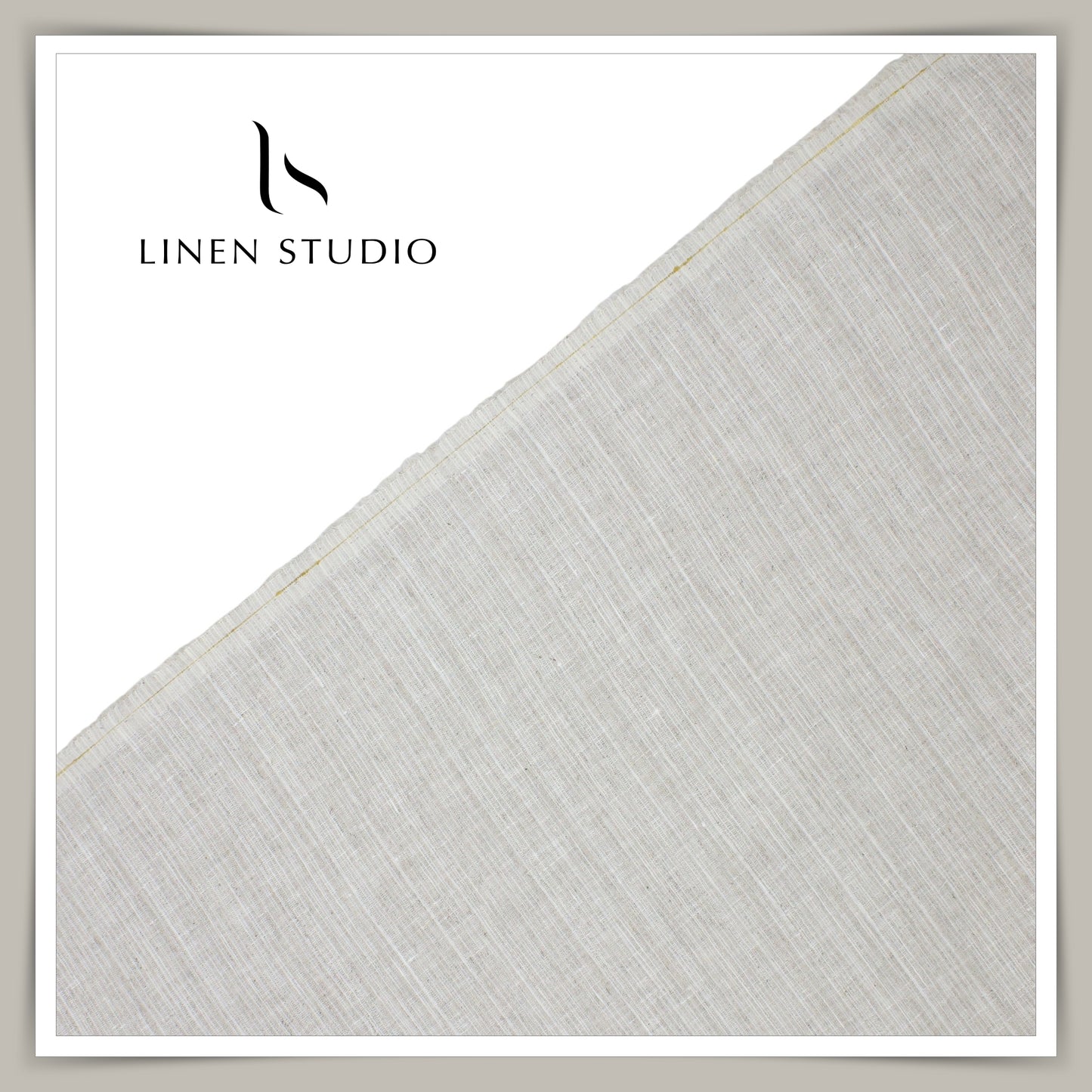 Natural Khadi Linen by Linen Fiesta - 60 Lea Pure Linen Shirting (NEW)