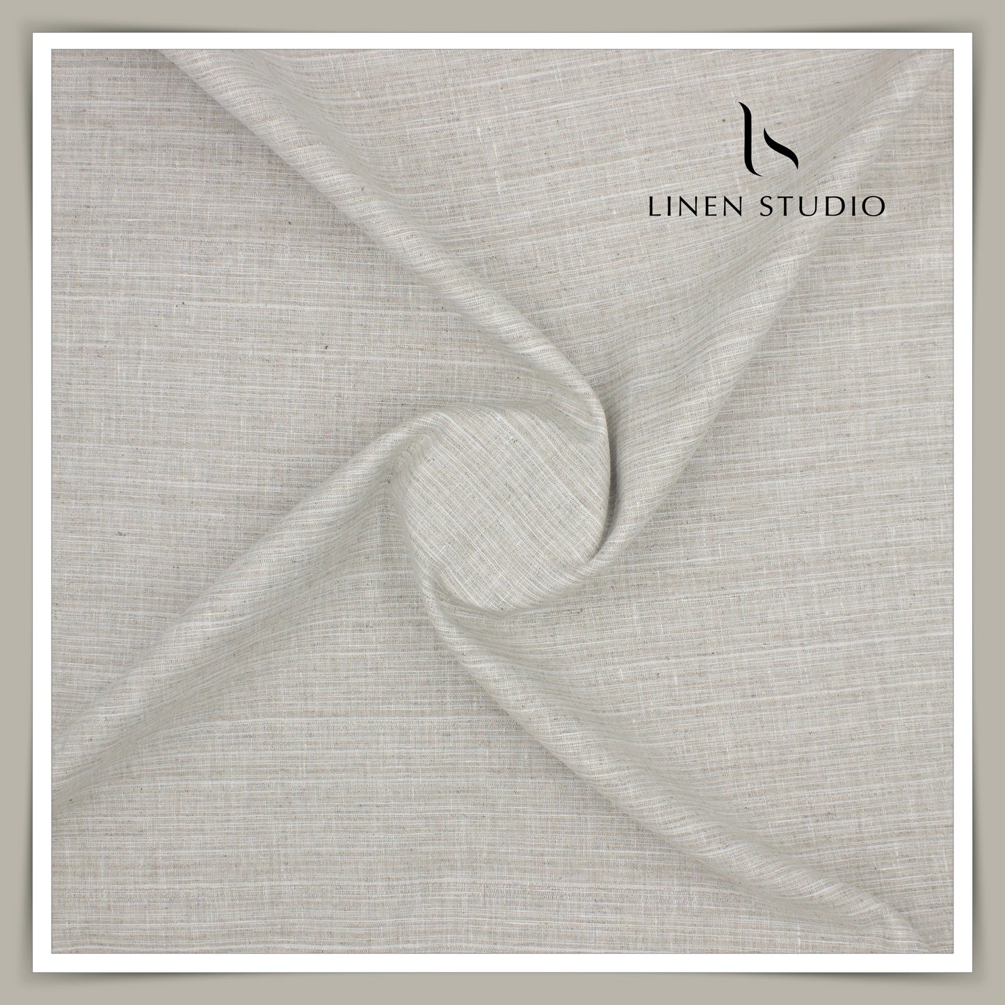 Natural Khadi Linen by Linen Fiesta - 60 Lea Pure Linen Shirting (NEW)
