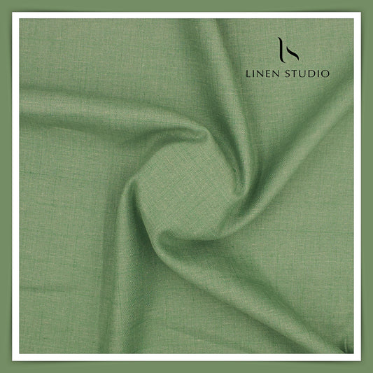 Burgoyne Pure Linen Premium Suiting - Dark Sea Green (Summer Collection)