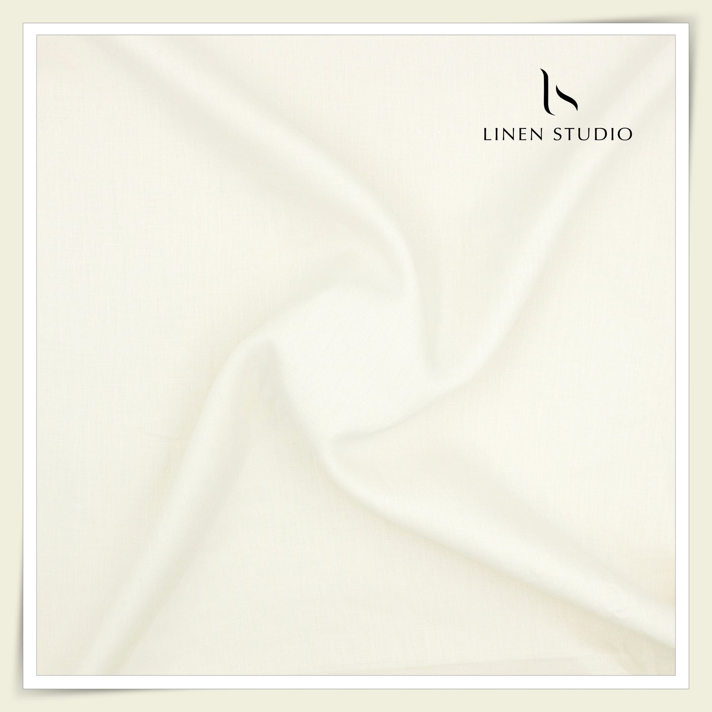 Linen Club 40 Lea Pure Linen Twill Suiting - Dark Cream (45% SALE) (NEW)