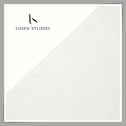 Linen Club 44 Lea Pure Linen Shirting W/O SEL - Off White (50% SALE) (NEW)