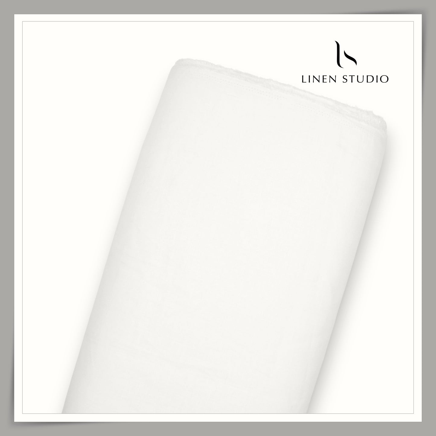 Linen Club 44 Lea Pure Linen Shirting W/O SEL - Off White (50% SALE) (NEW)