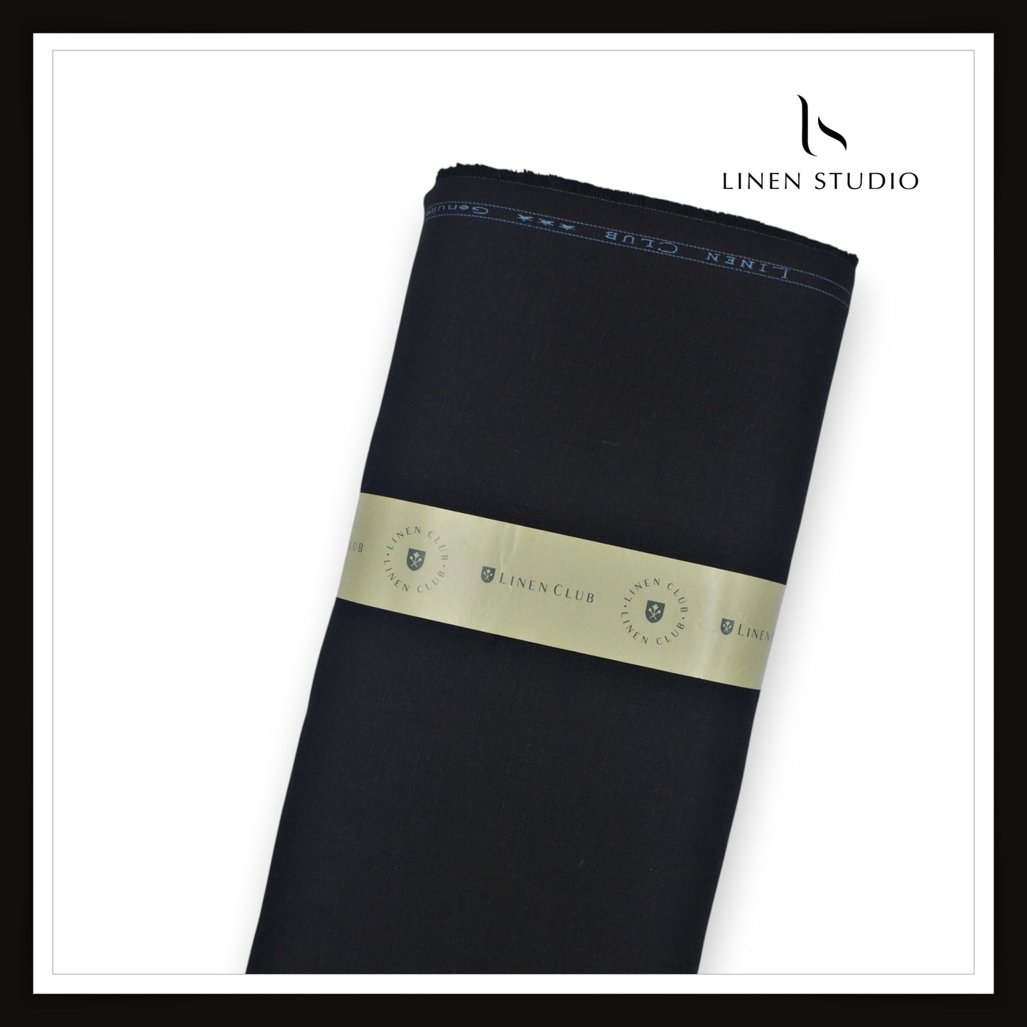 Linen Club 25 Lea Pure Linen Suiting - Jet Black (NEW)