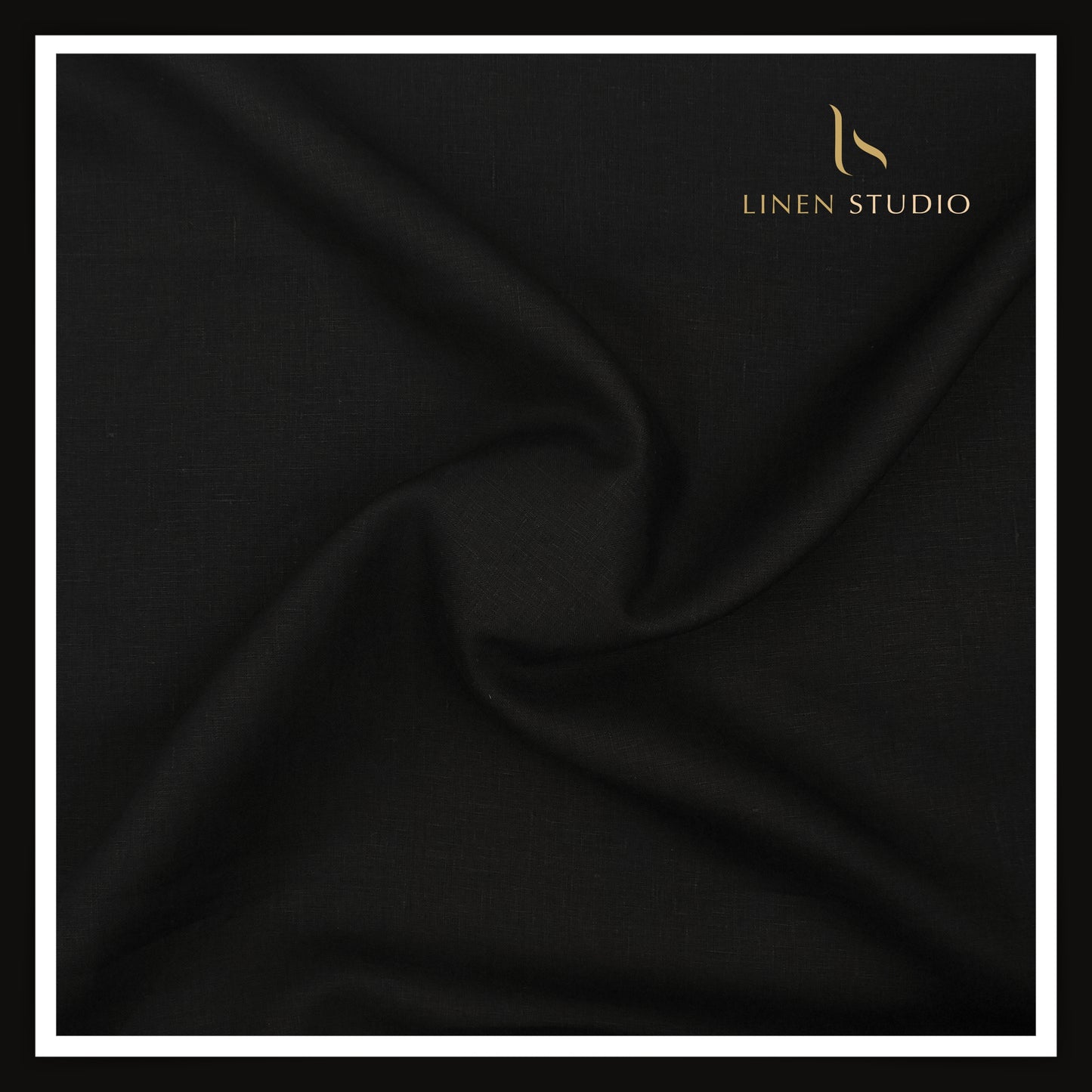 Linen Club 25 Lea Pure Linen Suiting - Jet Black (NEW)
