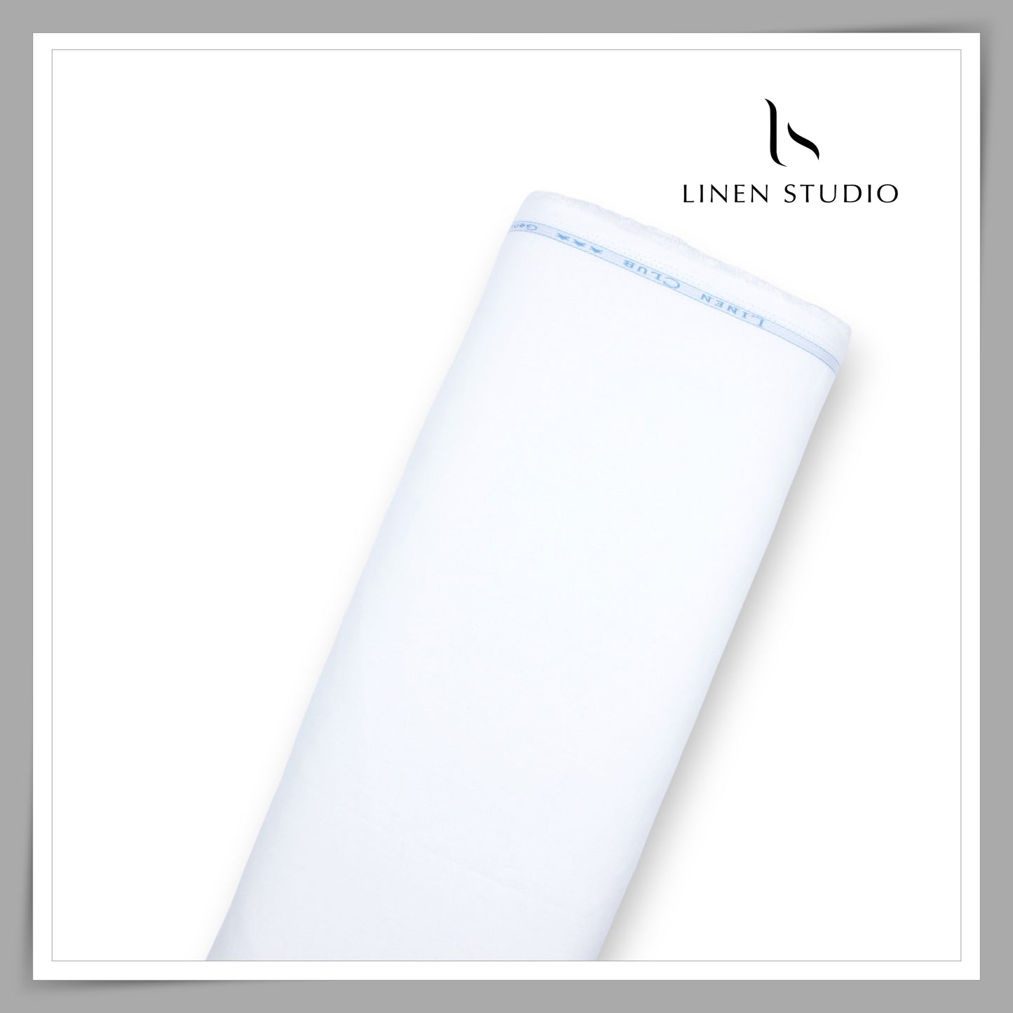 Linen Club 30 Lea Pure Linen Shirting / Suiting - Extra Bright White (NEW)