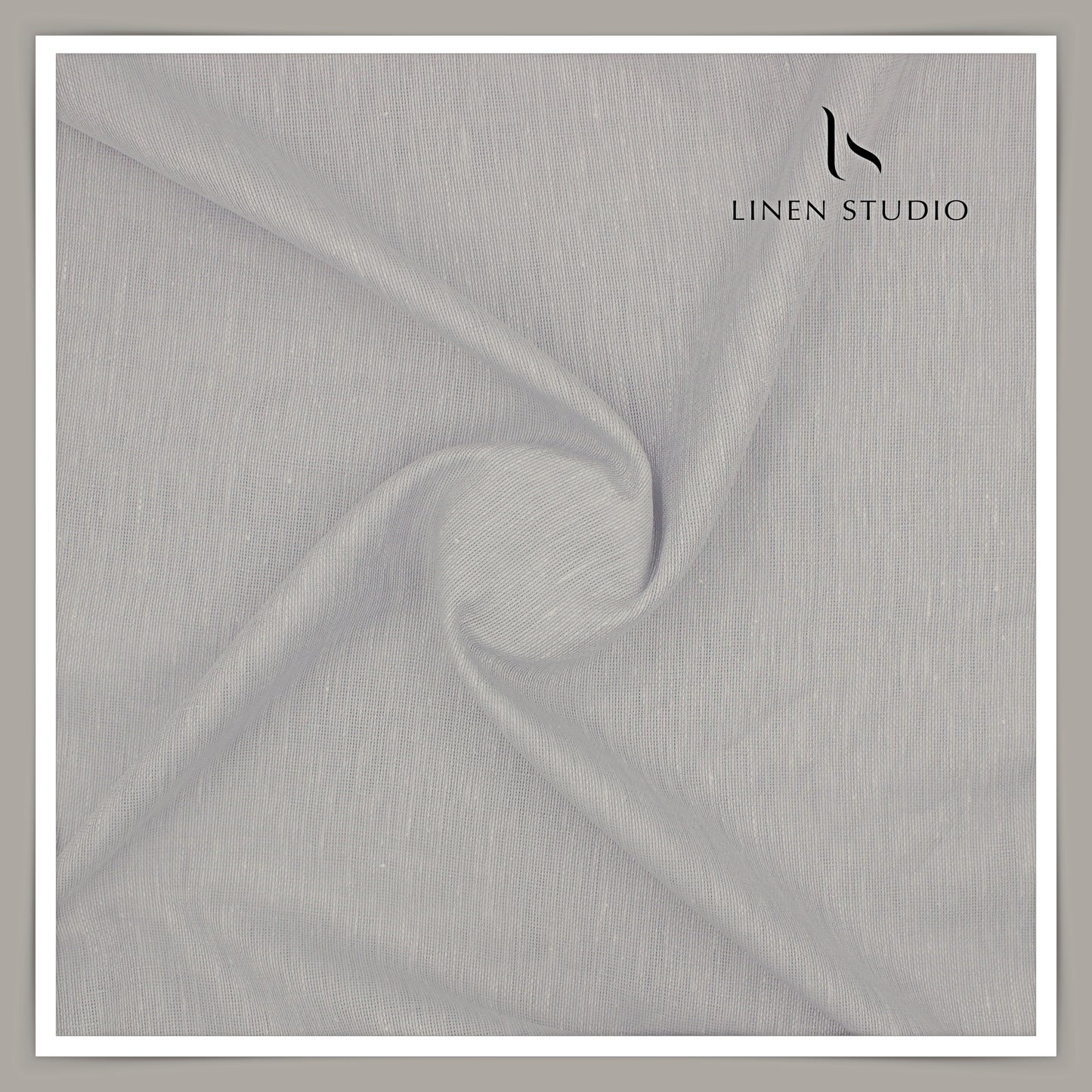 Linen Club 60 Lea Netted Shirting - Silver Grey (NEW)