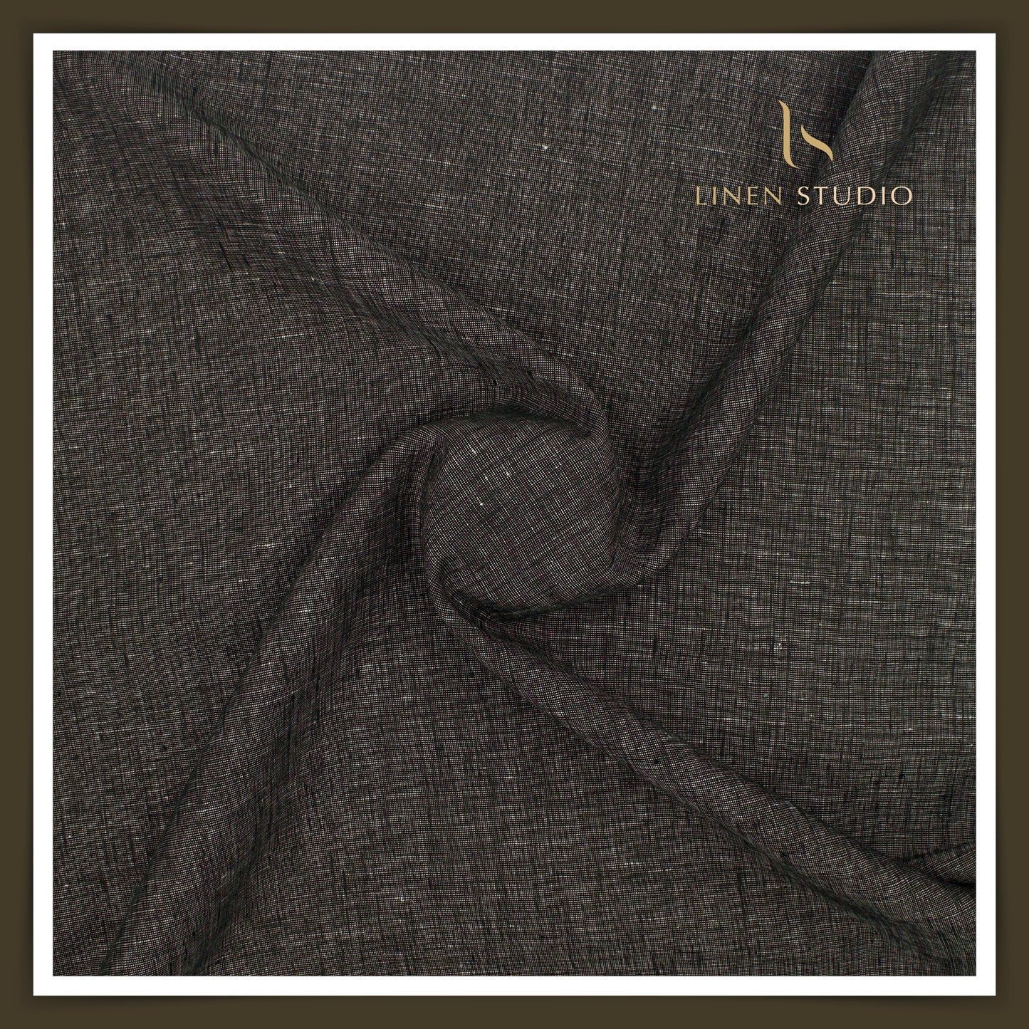 Linen Club 40 Lea Premium Textured Linen Suiting - Dark Brown (NEW)