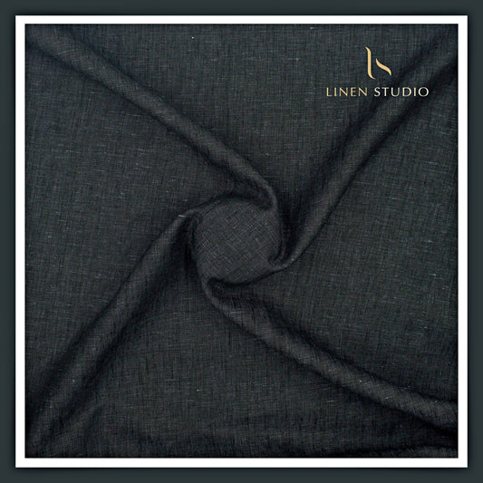 Linen Club 40 Lea Premium Textured Linen Suiting - Dark Greyish Blue (NEW)