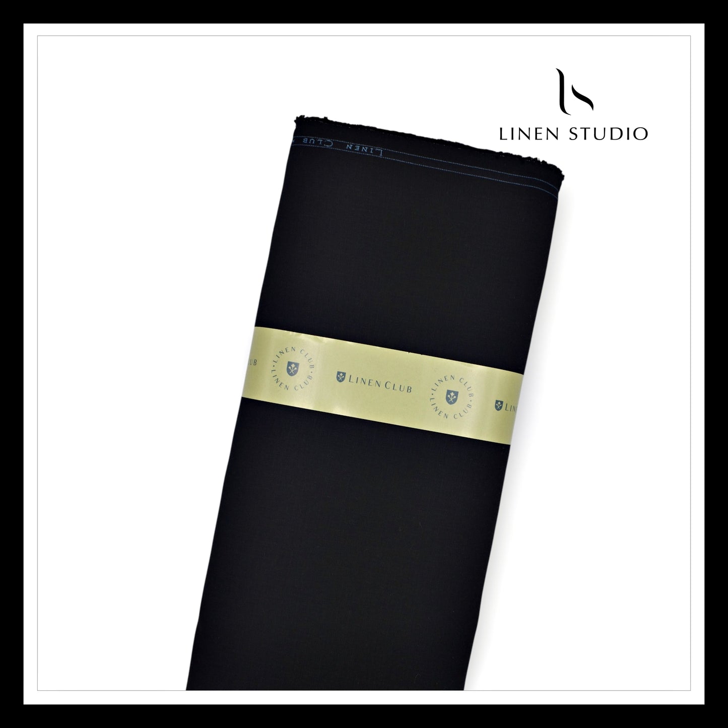 Linen Club 40 Lea Premium Linen Suiting - Pitch Black (NEW)