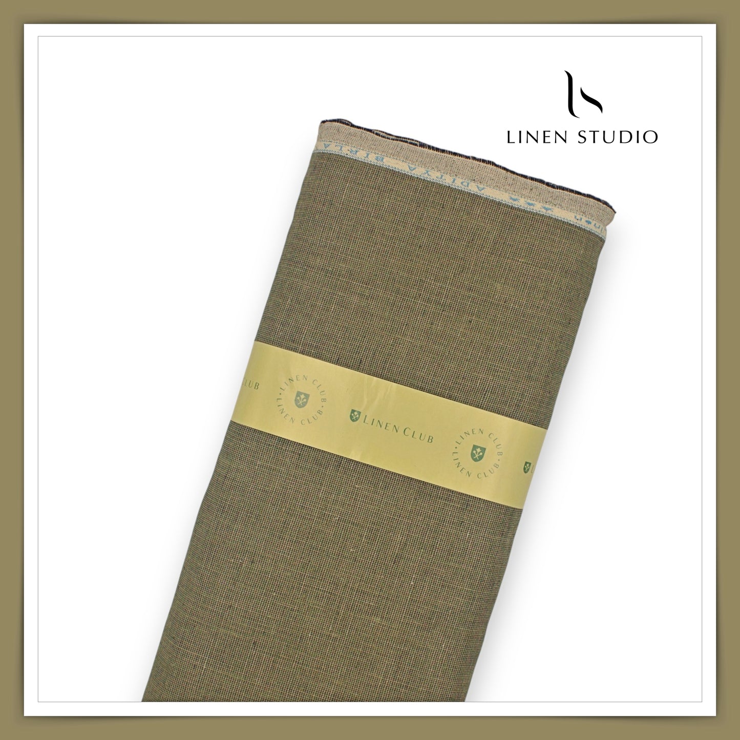 Linen Club 40 Lea Premium Textured Linen Suiting - Camo Green (NEW)