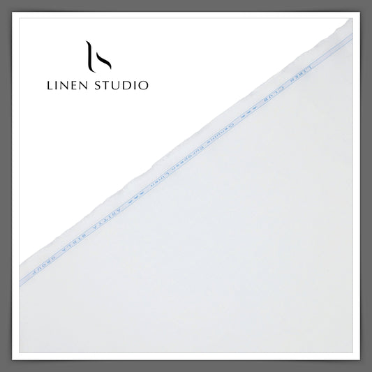 Linen Club 25 Lea Pure Linen Suiting - Bright White (NEW)