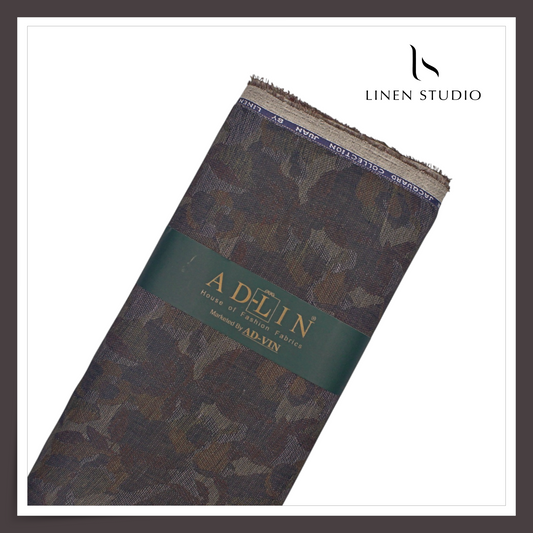 REVERSIBLE 70 Lea Pure Linen Jacquard Shirting by Linen Monde (NEW) (Zoom In)