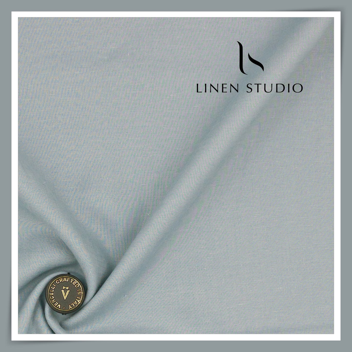 80 Lea French Linen Shirting by Vercelli Italy - Bluish Grey (1st in India) (NEW)