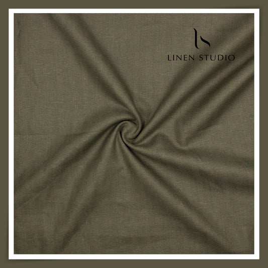 70 CM SUITING - FRENCH LINEN 60 LEA BY VERCELLI ITALY HERRINGBONE EB 104 (FLAT RATE)