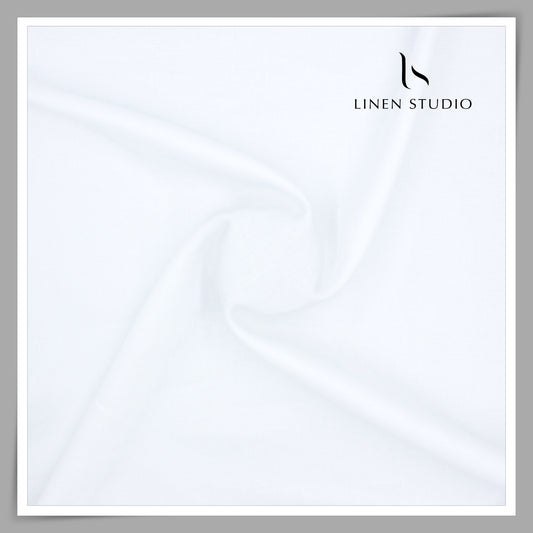 Burgoyne Pure Linen 110 Lea Shirting - Super White (Premium) (NEW)