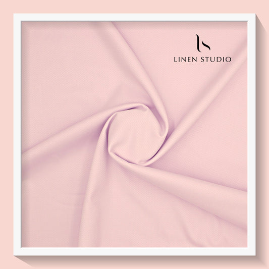 Luthai Zig Zag Textured Supima Cotton - Pale Pink (zoom in)