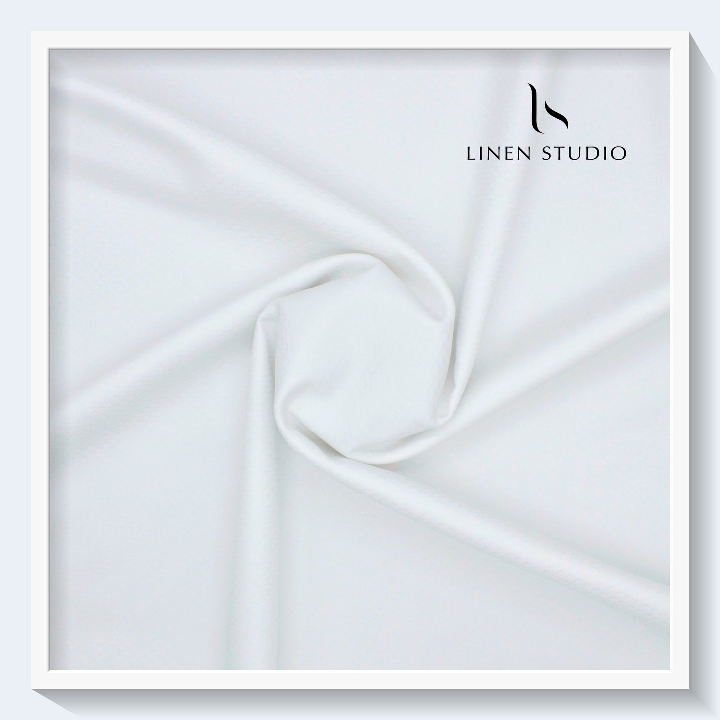 Luthai Diamond Textured Supima Cotton - White (zoom in)