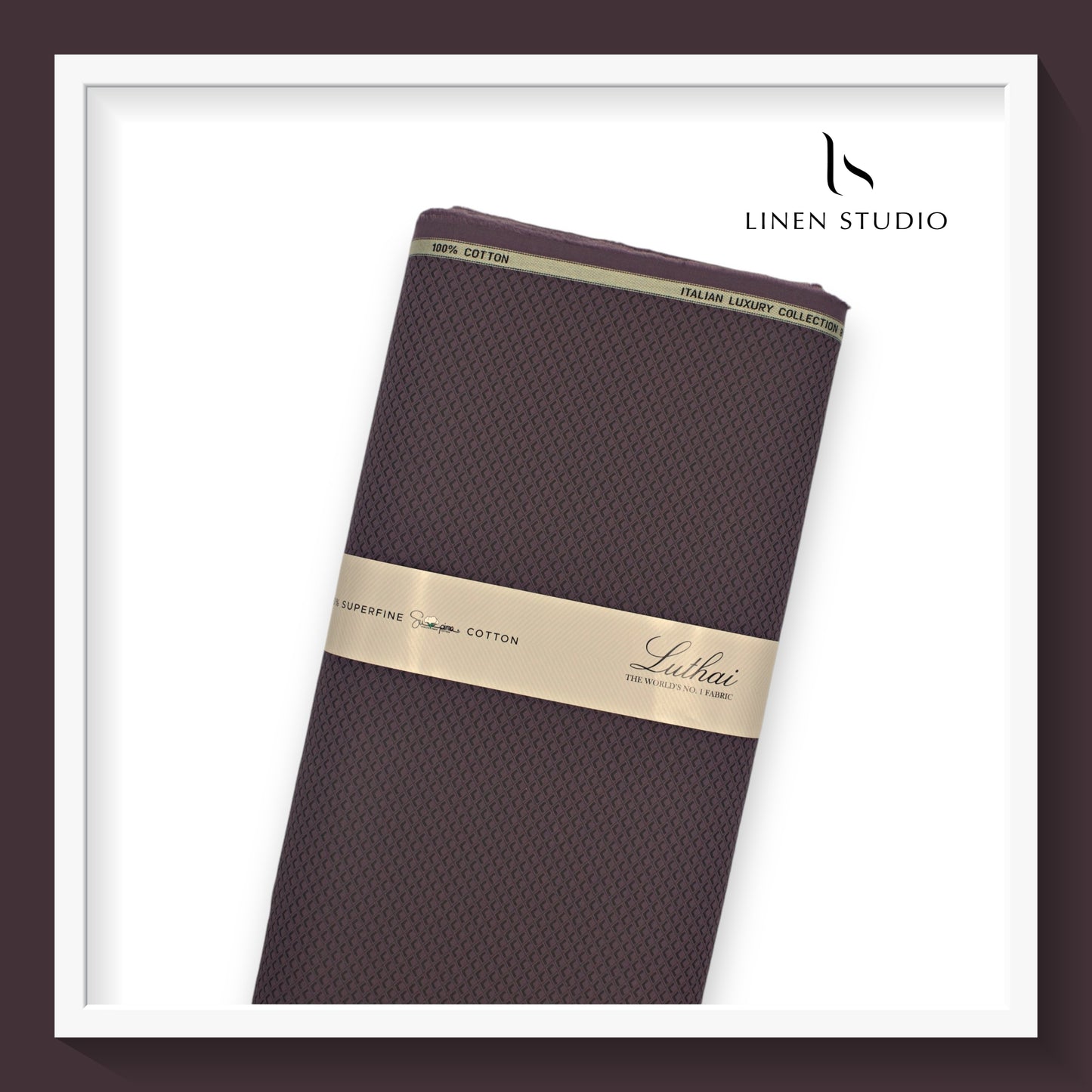 Luthai Diamond Textured Supima Cotton - Alag (zoom in)
