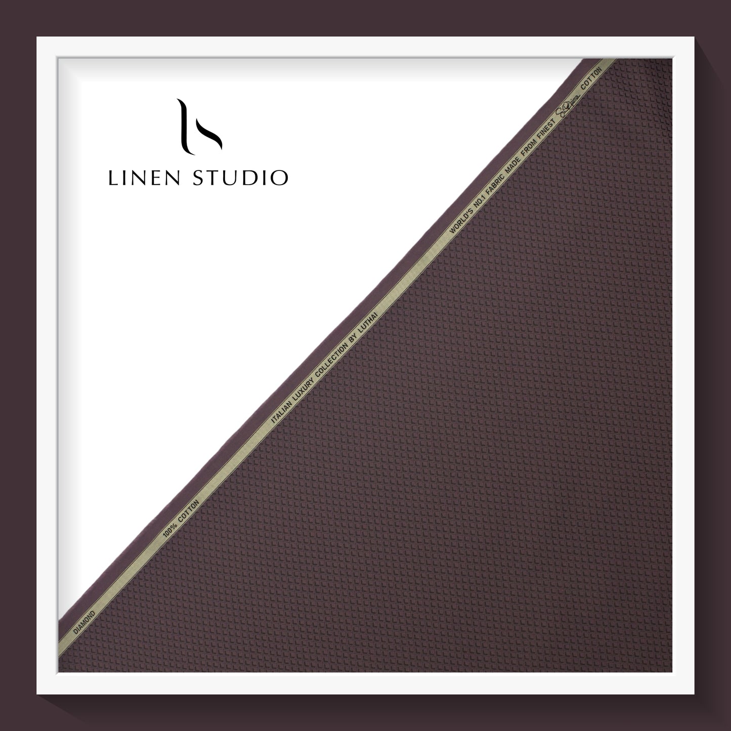 Luthai Diamond Textured Supima Cotton - Alag (zoom in)