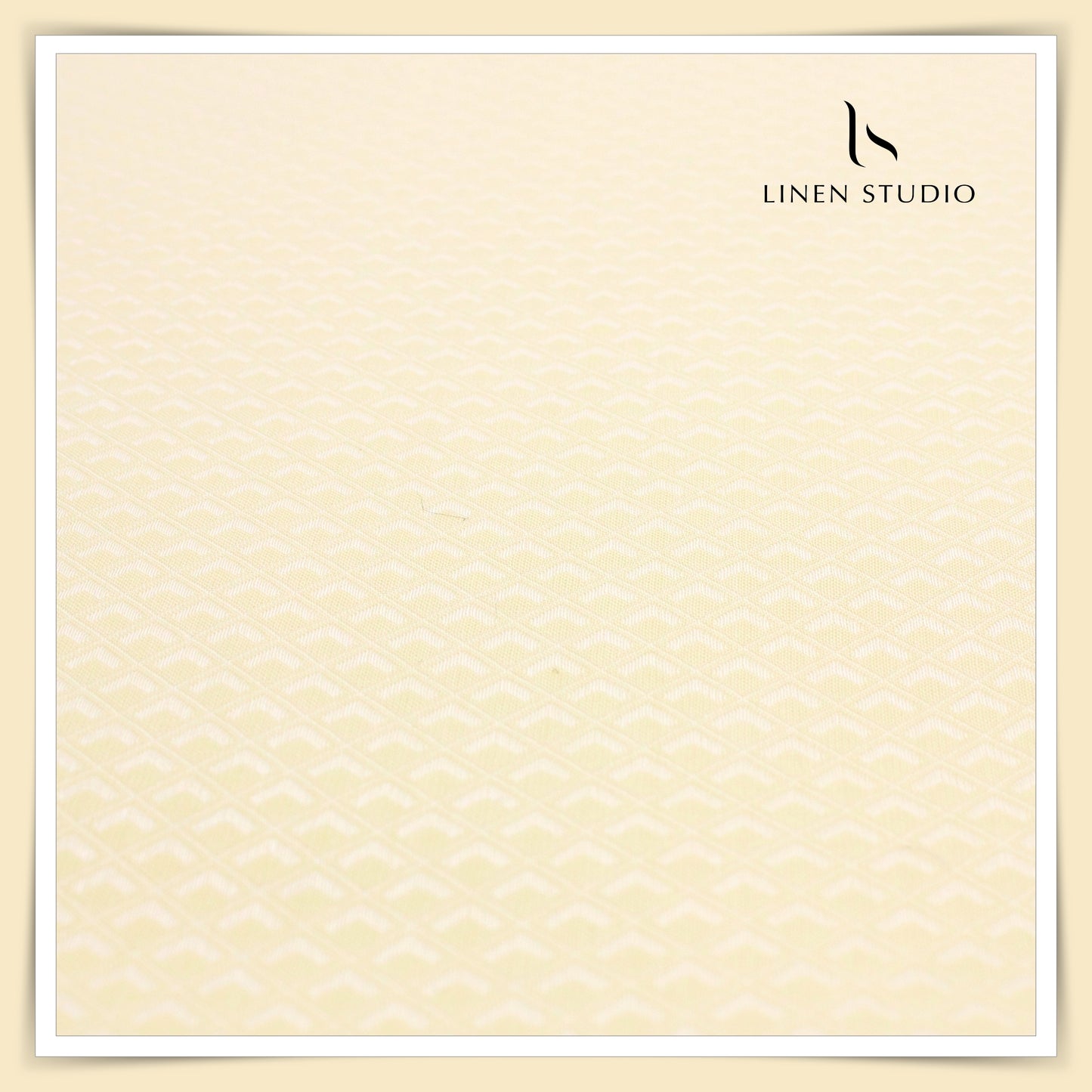 Luthai Diamond Textured Supima Cotton - Bright Yellow (zoom in)