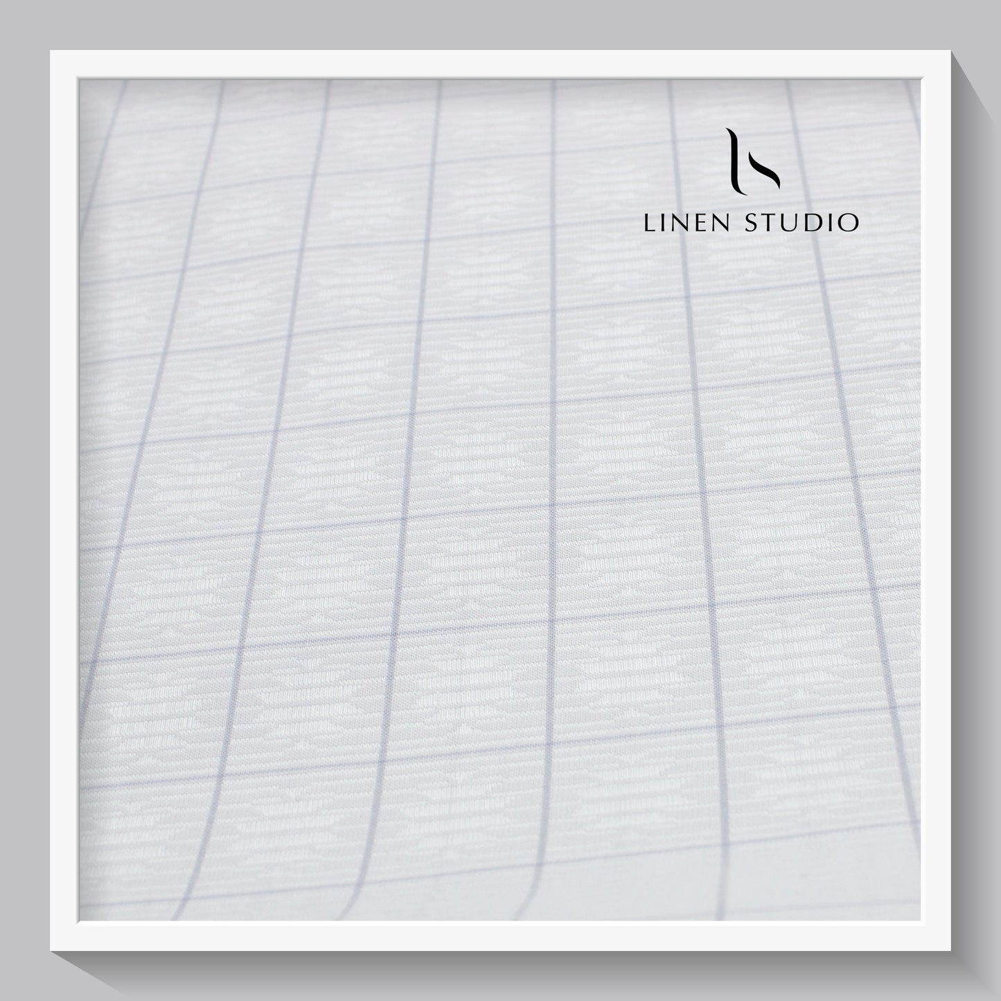 Luthai Supima Cotton Fancy Checks with Dobby (Zoom in) - Linen Studio