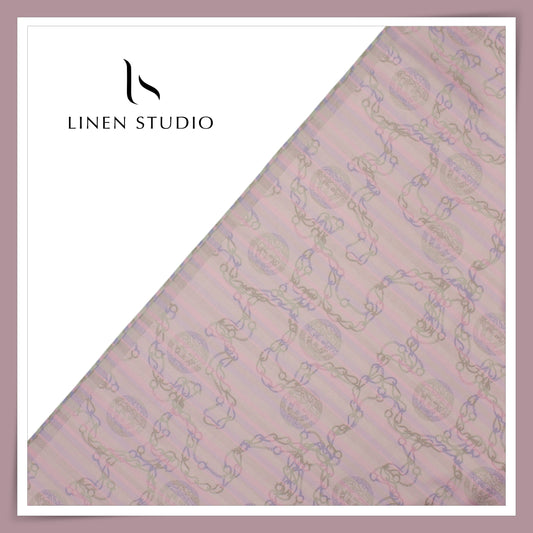 100% Supima Cotton Jacquard Shirting by Luthai - Versace Pattern (NEW)